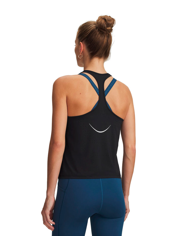 UA Velociti Pro Tank negro para mujer