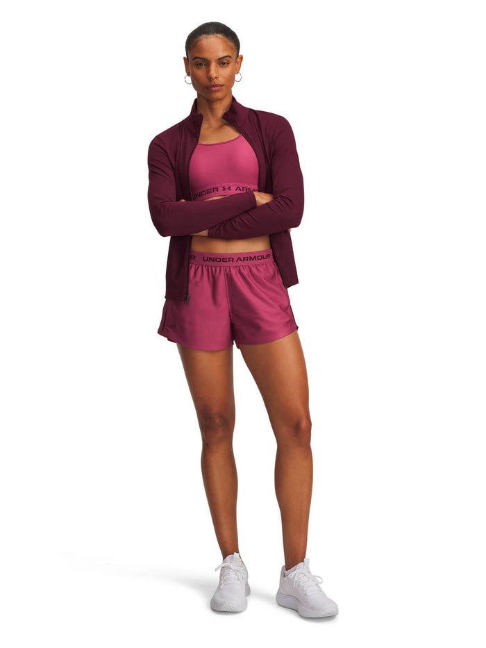 Short de entrenamiento para mujer Tech Play Up rojo Under Armour