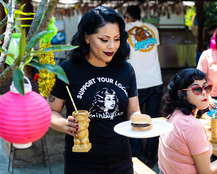 Model wearing the Support Tee