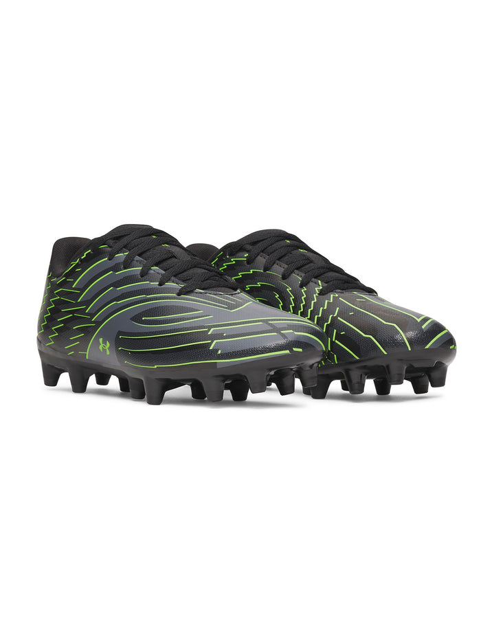 UA Shadow Club 4 FG Jr Zapatilla negro para niño