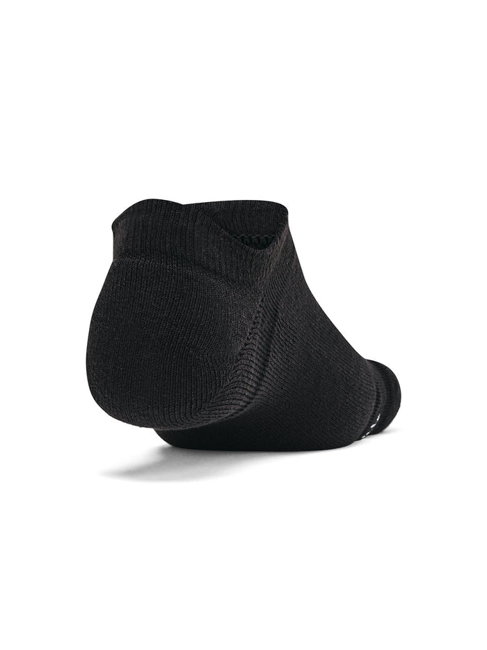 Calcetín unisex Under Armour essential cushion 6-pack negro no show
