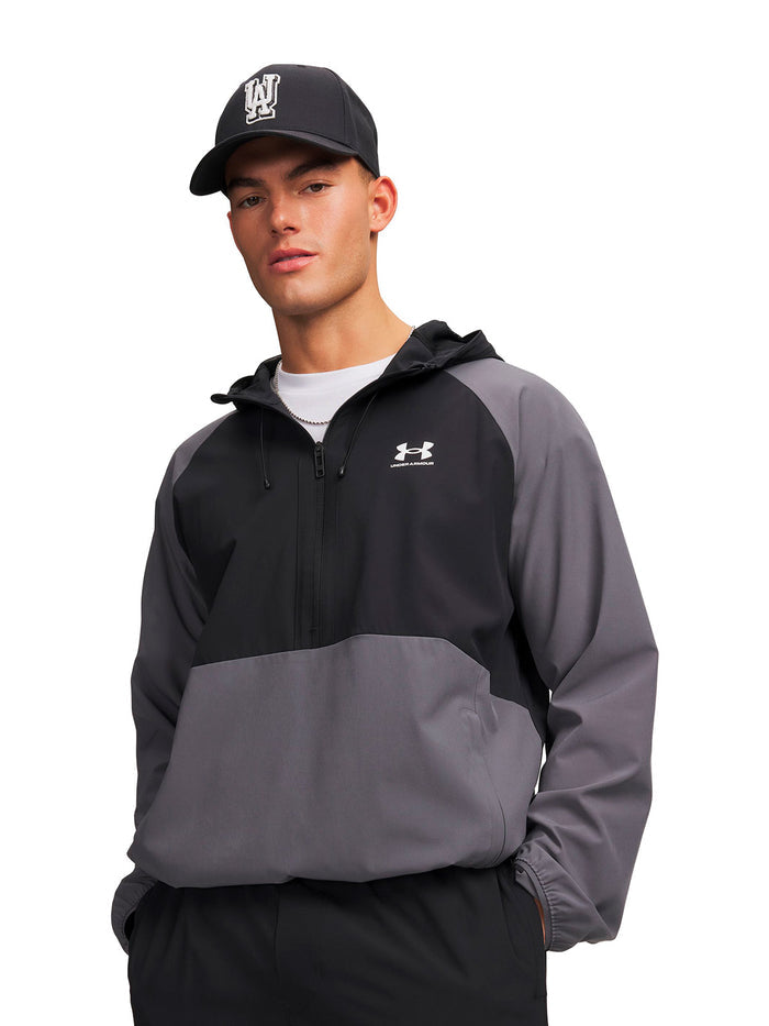 UA Vibe Woven Anorak gris para hombre