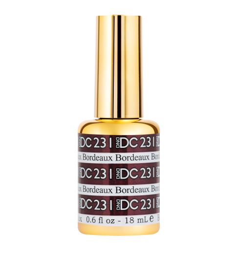 DND DC Mermaid Soak off Gel in holographic glitter - #231 Bordeaux