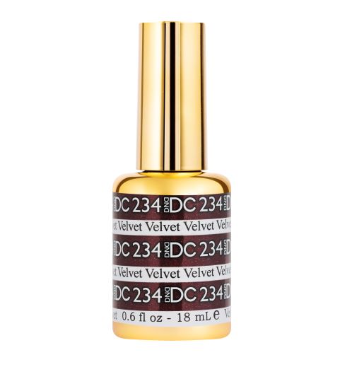 DND DC Mermaid Soak off Gel in holographic glitter - #234 Velvet