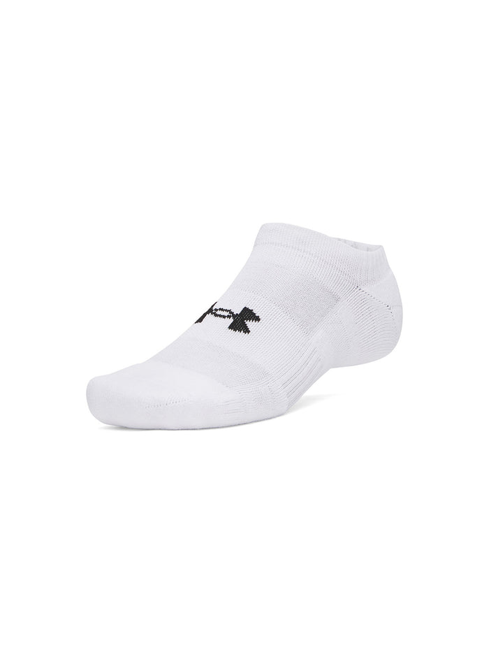 UA Performance Algodón 3-Pack Calcetín blanco unisex