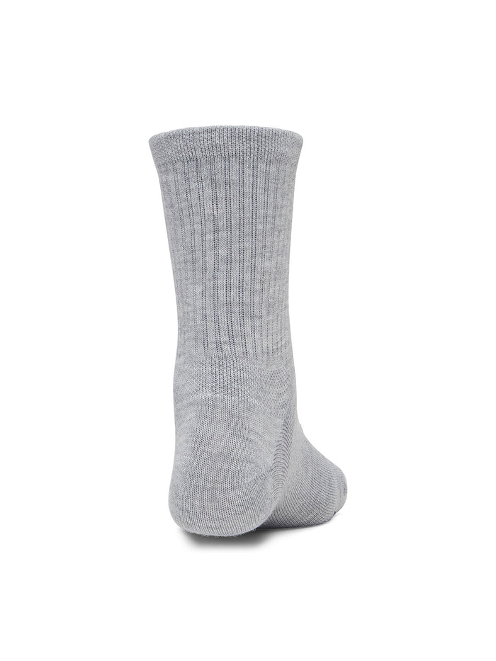 UA Essential 3-Pack Mid Crew Calcetín gris para mujer