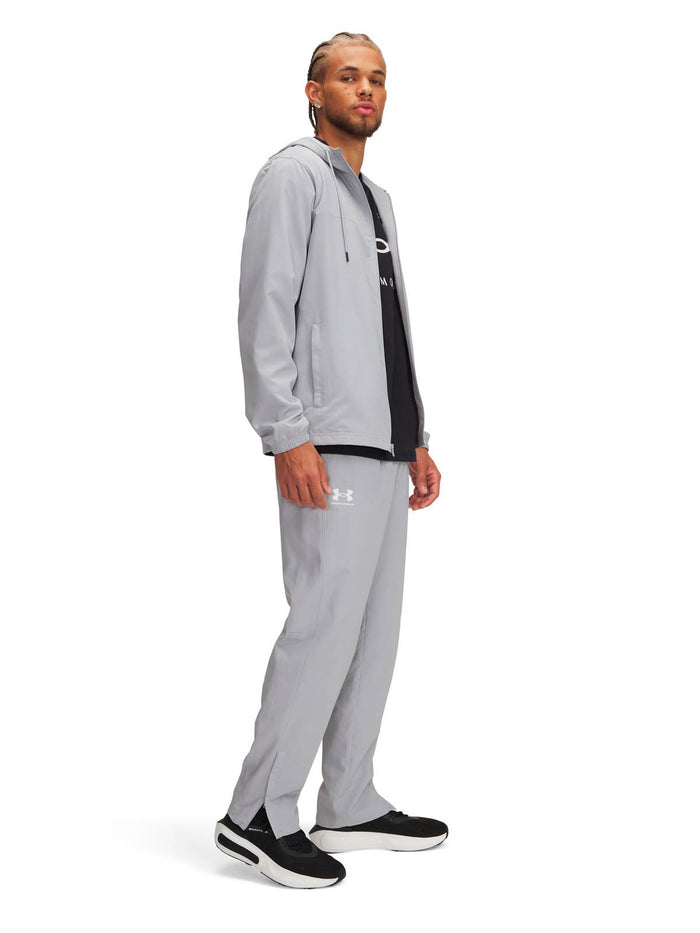 Cortaviento Lifestyle para hombre Rival Woven Gris Under Armour