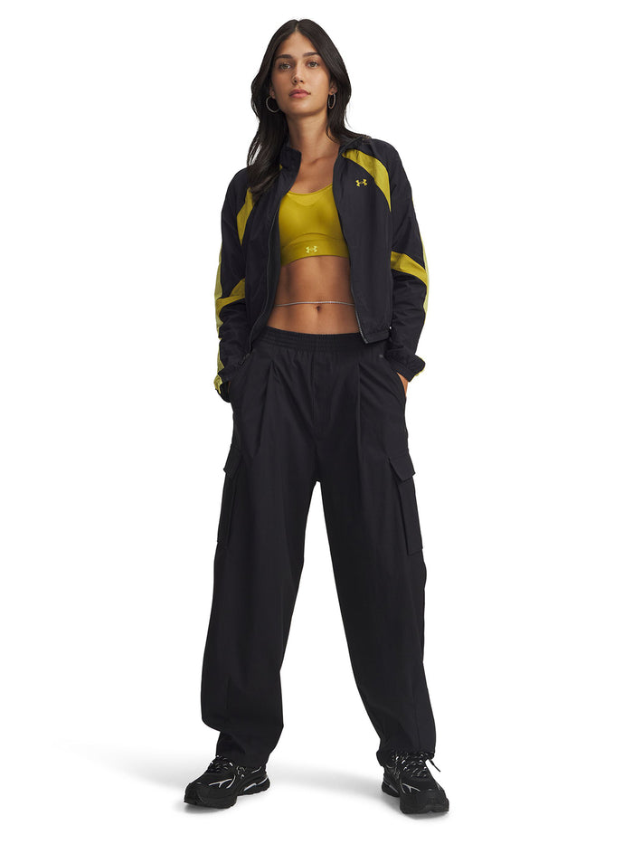Pantalón Lifestyle para mujer Unstoppable Woven Ripstop Cargo negro Under Armour