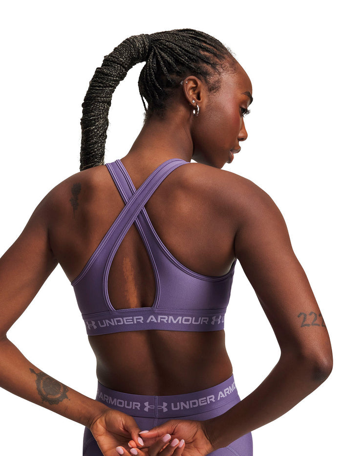 UA Armour Mid Crossback morado para mujer
