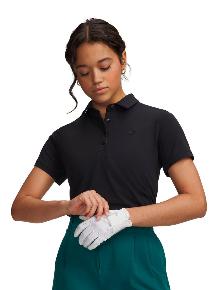 UA Drive Polo negro para mujer