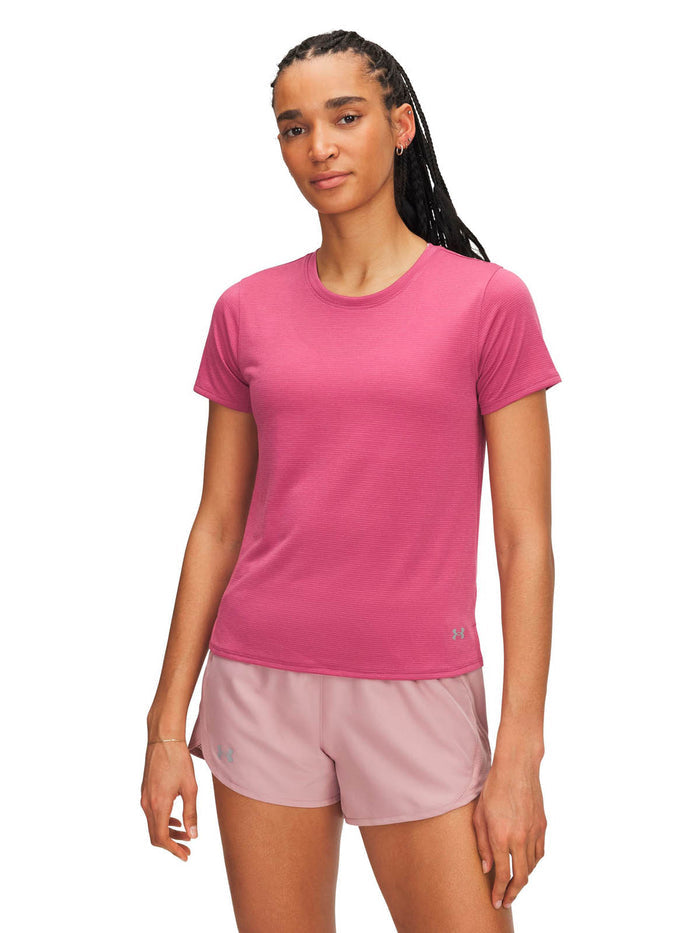 Polera Manga Corta Running para Mujer Launch Rojo Under Armour