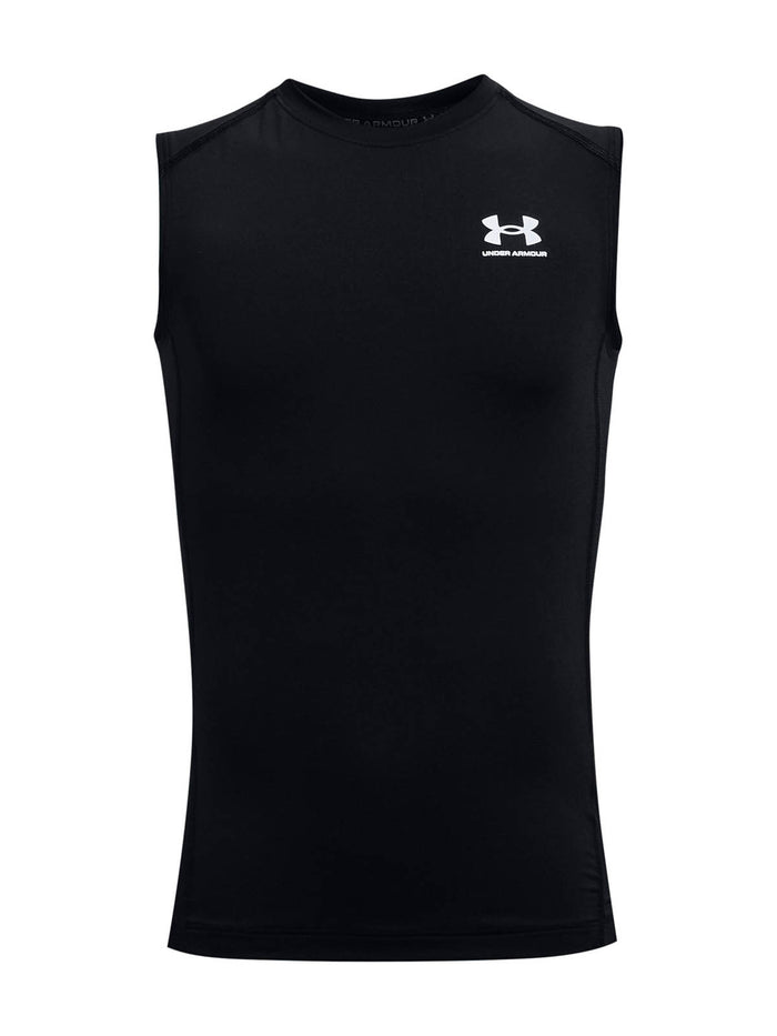 Primera capa superior para niño HeatGear negro Under Armour