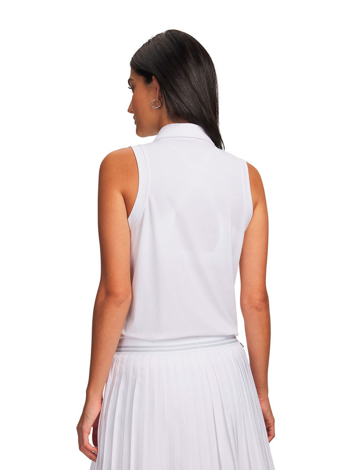 UA Drive Polo blanco para mujer