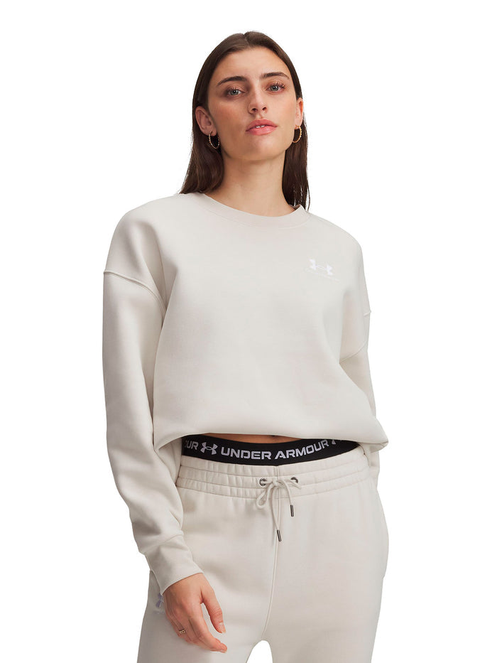 UA Icon Fleece Oversized blanco para mujer