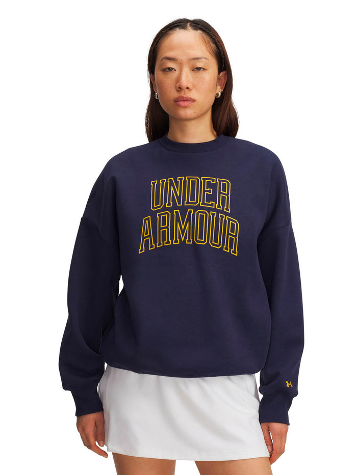 Polerón Lifestyle para mujer Rival Fleece Oversized Varsity Azul Under Armour