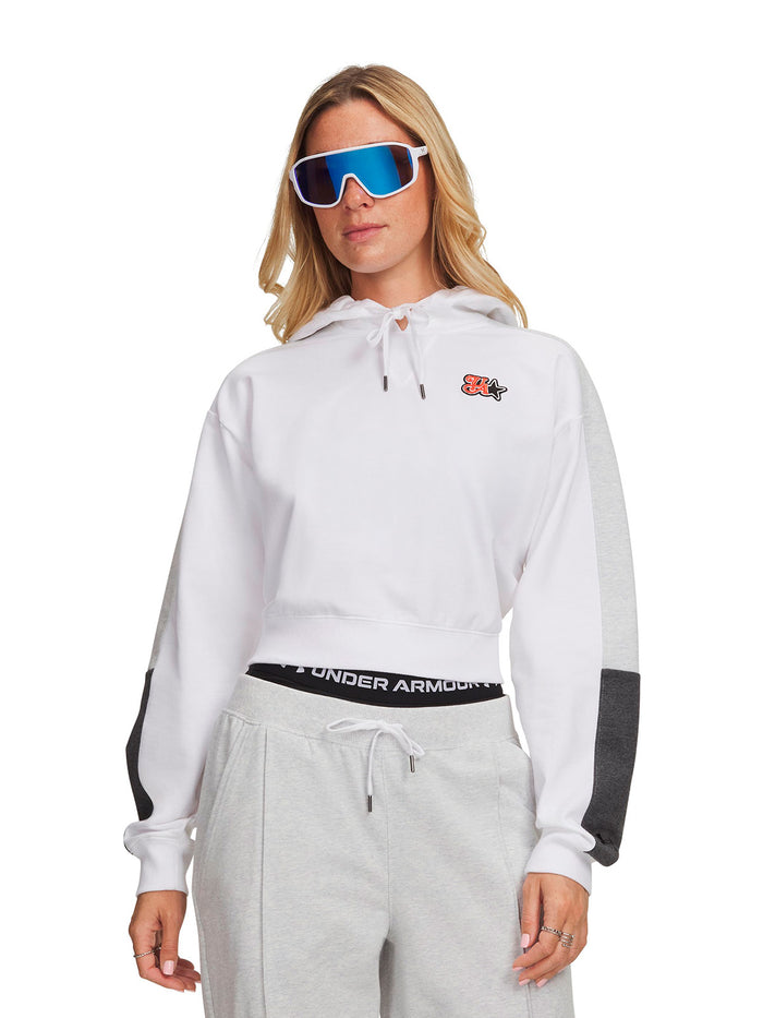 UA Sport Terry Trend blanco para mujer