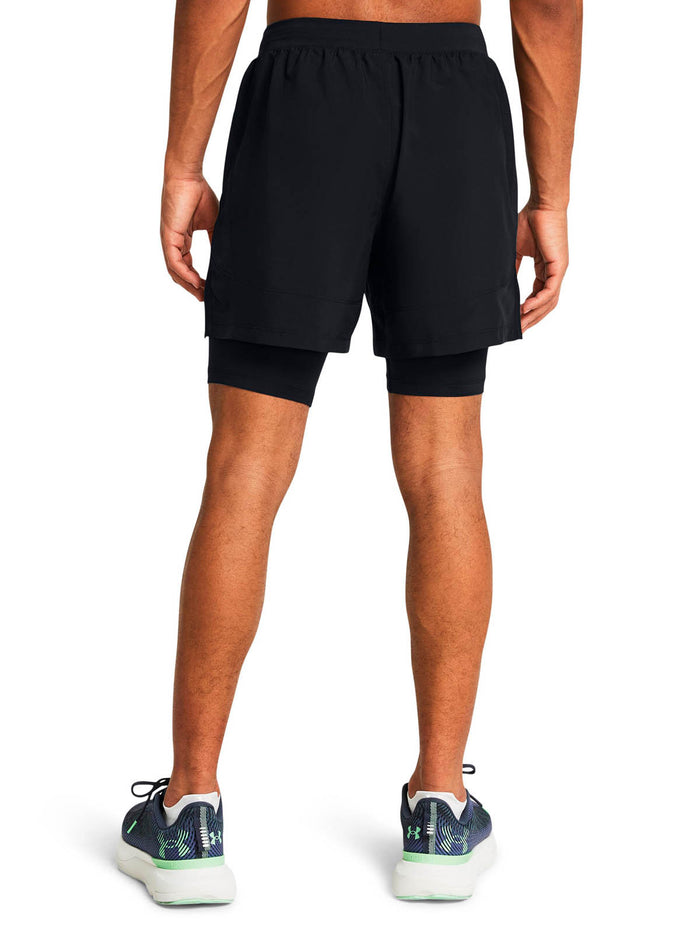 Shorts UA Launch 2 en 1 de 5" para hombre