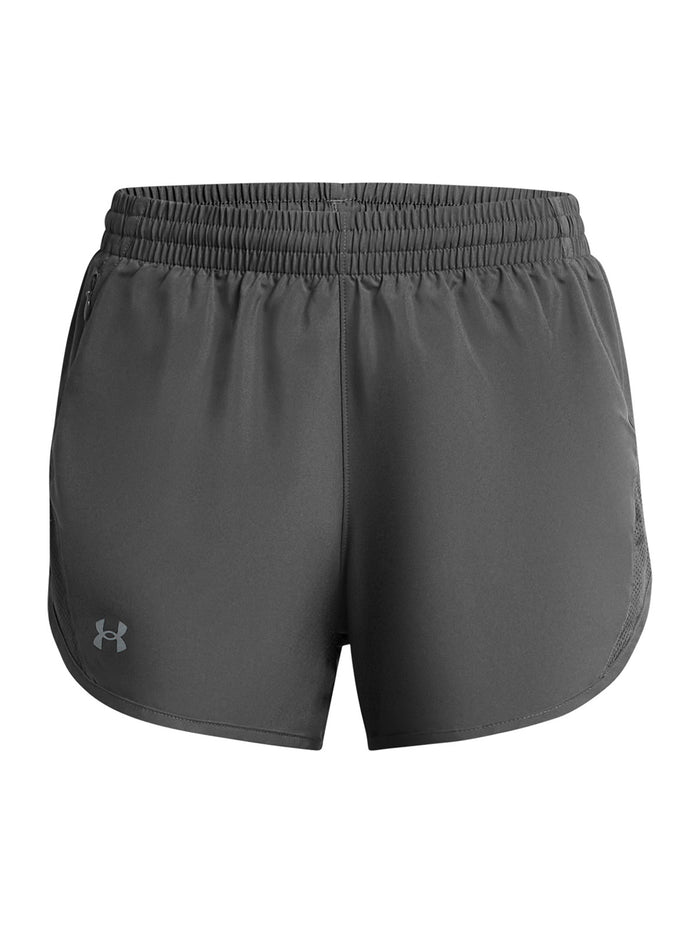UA Fly-By 3" gris para mujer