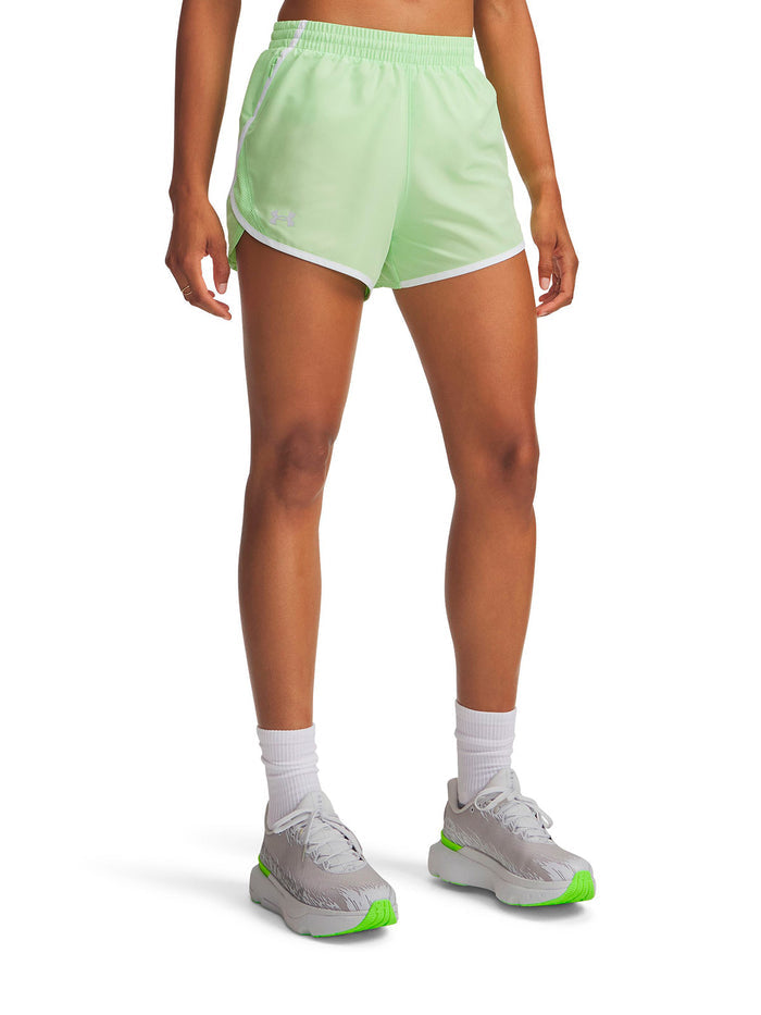 UA Fly-By 3" verde para mujer