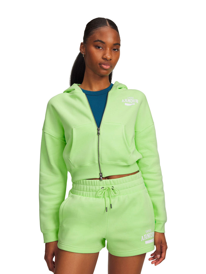 UA Icon Fleece verde para mujer