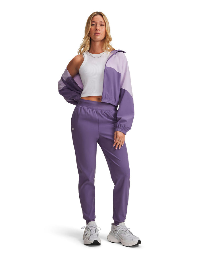 UA Rival High-Rise Woven morado para mujer