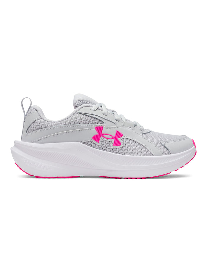 Zapatilla UA Charged+ Assert 11 gris para niña