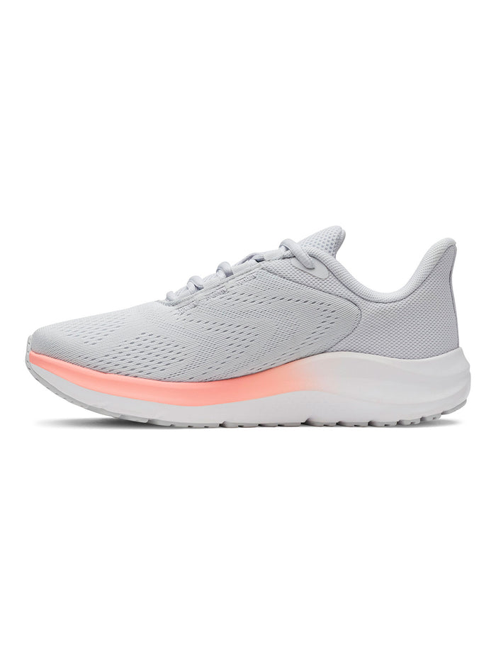 UA Charged Pursuit 4 Big Logo gris para mujer