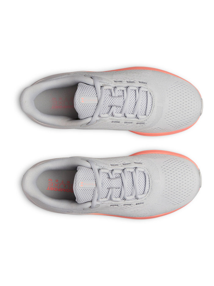UA Charged Pursuit 4 Big Logo gris para mujer