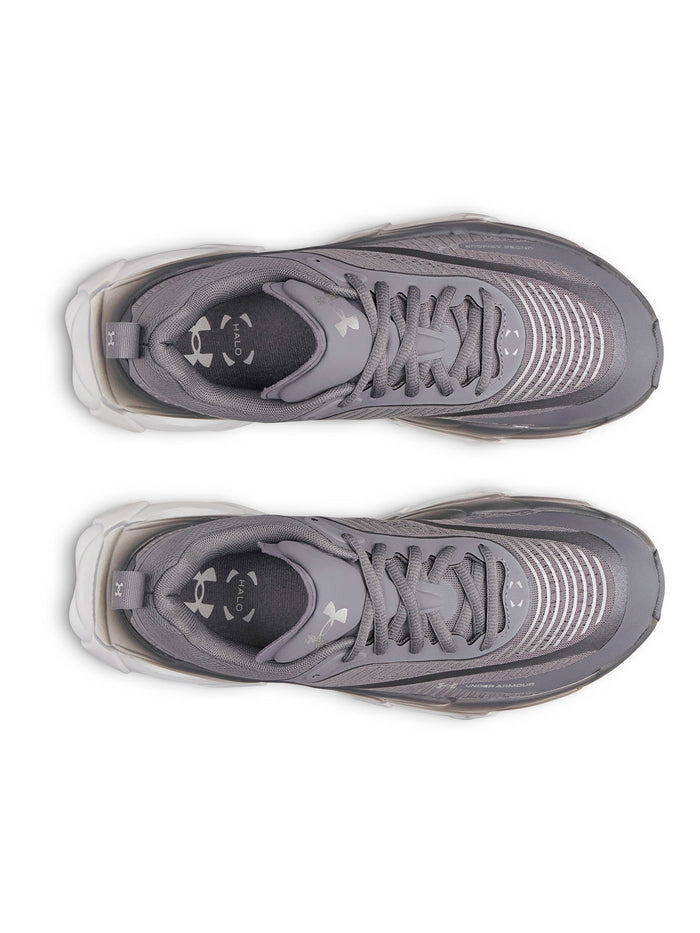 UA Halo Racer gris para mujer
