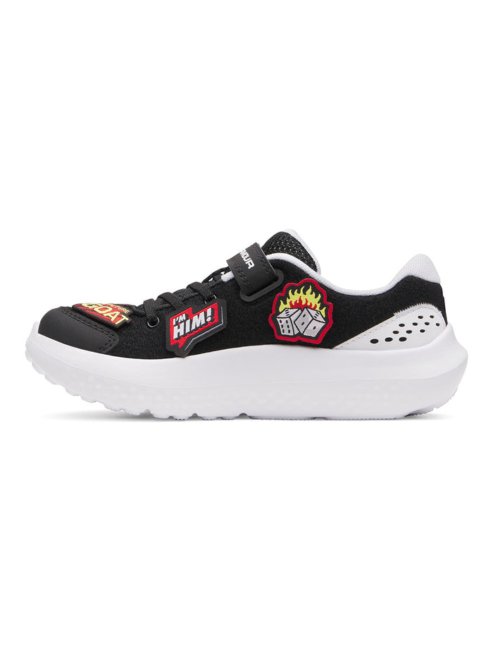 UA Surge 4 AC Patches Zapatilla negro para niño