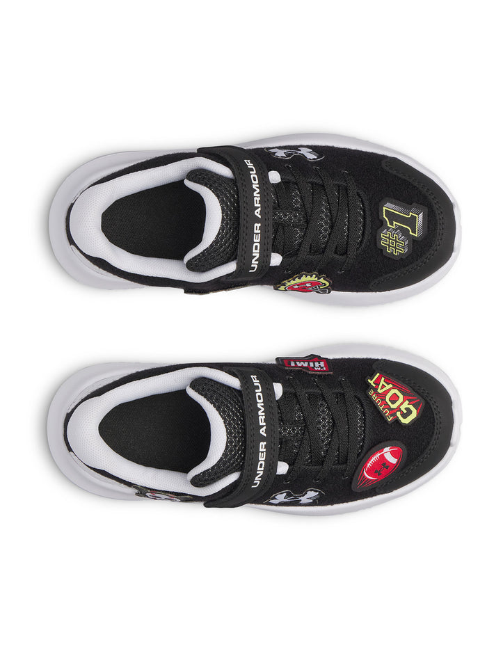 UA Surge 4 AC Patches Zapatilla negro para niño