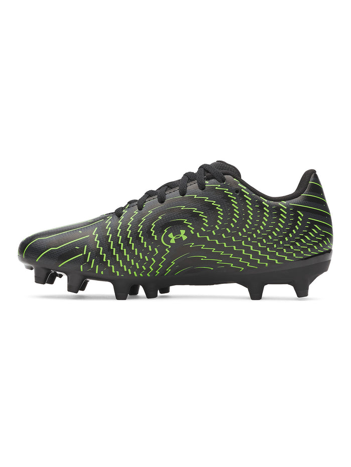 UA Shadow Club 4 FG Jr Zapatilla negro para niño